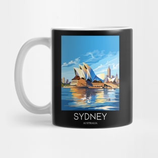 A Pop Art Travel Print of Sydney - Australia Mug